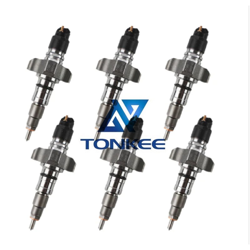 Shop 6 PCS Fuel Injector 2854608 0445120057 for CASE New Holland IVECO Engine F4HE9687 Tractor Maxxum 115 125 140 T6030 T6050 T6080 T6090 | Tonkee®_Excavator Hydraulics, Diesel Engine, SKS Hydraulic